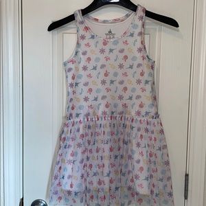 Disney Parks Girls Princess Print Dress Size L